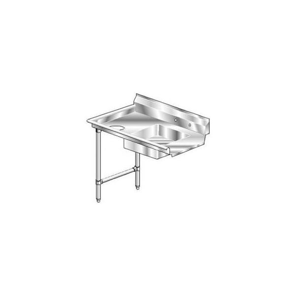 Aero Aerospec SS NSF Soiled Straight w/ Left Drainboard - 84 x 30 2SD-L-84 - main